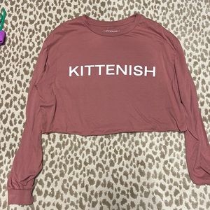 Kittenish cropped long sleeve